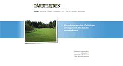 Desktop Screenshot of paaruplejren.dk